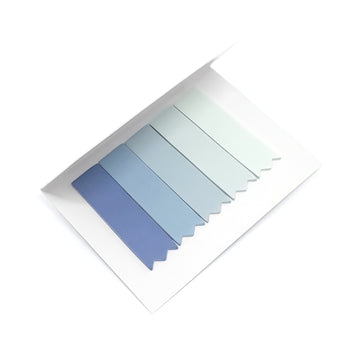 Cartela com sticky notes zig zag